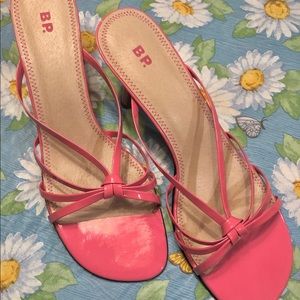 12 M BP Nordstrom Bright Pink Patent Sandals